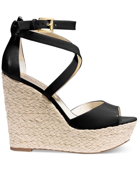 michael kors sandale blockabsart schwarz|Women's Black Designer Sandals .